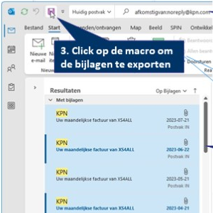 Mailbijlagen importerenvanuit Outlook met een macro