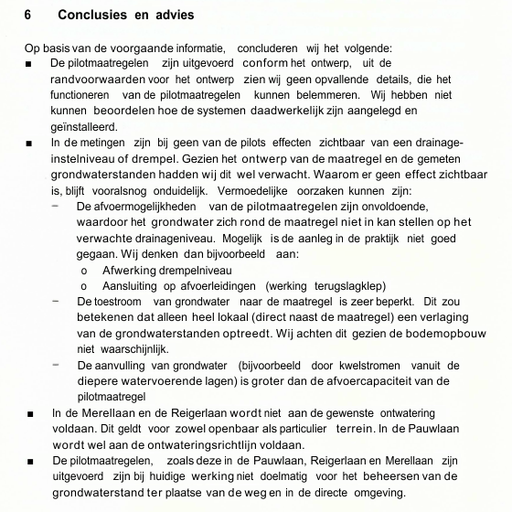 Wareco:Conclusies Wareco Pilot Evaluatie