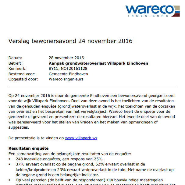 Wareco:BY11-NOT20161128-Verslag-bewonersavond
